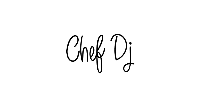 You should practise on your own different ways (Angelique-Rose-font-FFP) to write your name (Chef Dj) in signature. don't let someone else do it for you. Chef Dj signature style 5 images and pictures png