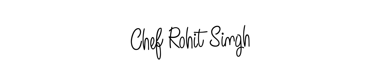 You should practise on your own different ways (Angelique-Rose-font-FFP) to write your name (Chef Rohit Singh) in signature. don't let someone else do it for you. Chef Rohit Singh signature style 5 images and pictures png