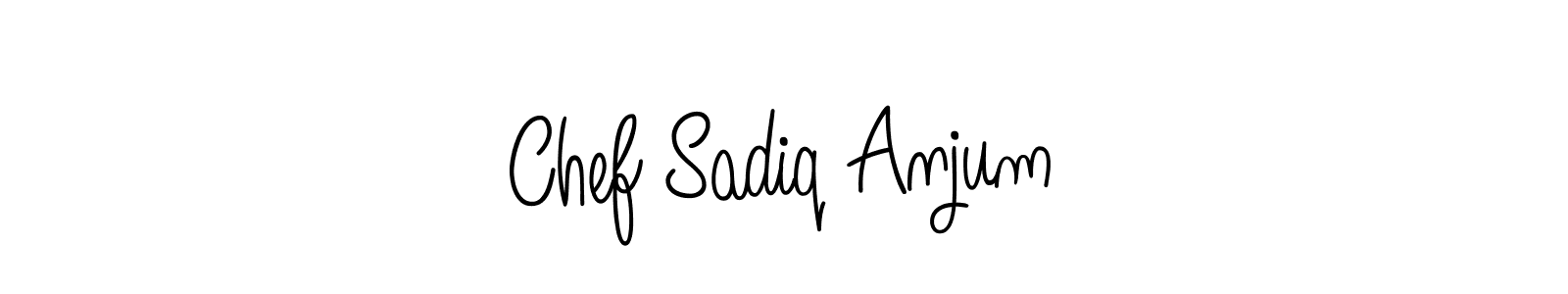 This is the best signature style for the Chef Sadiq Anjum name. Also you like these signature font (Angelique-Rose-font-FFP). Mix name signature. Chef Sadiq Anjum signature style 5 images and pictures png