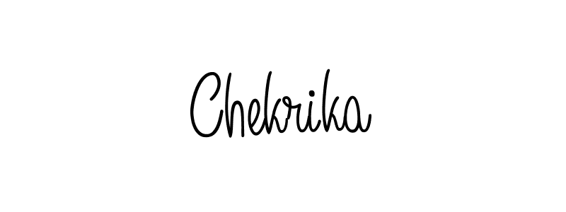 The best way (Angelique-Rose-font-FFP) to make a short signature is to pick only two or three words in your name. The name Chekrika include a total of six letters. For converting this name. Chekrika signature style 5 images and pictures png
