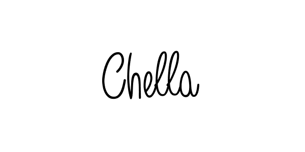 How to make Chella name signature. Use Angelique-Rose-font-FFP style for creating short signs online. This is the latest handwritten sign. Chella signature style 5 images and pictures png