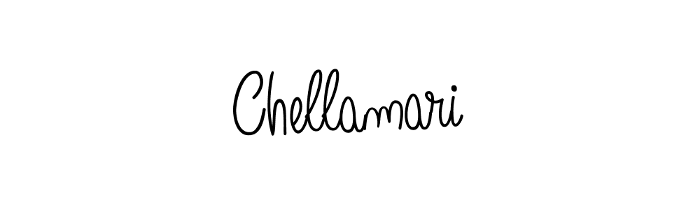 Make a beautiful signature design for name Chellamari. With this signature (Angelique-Rose-font-FFP) style, you can create a handwritten signature for free. Chellamari signature style 5 images and pictures png