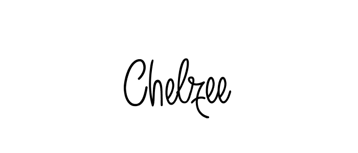 Use a signature maker to create a handwritten signature online. With this signature software, you can design (Angelique-Rose-font-FFP) your own signature for name Chelzee. Chelzee signature style 5 images and pictures png