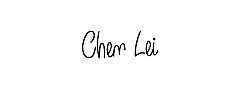 Design your own signature with our free online signature maker. With this signature software, you can create a handwritten (Angelique-Rose-font-FFP) signature for name Chen Lei. Chen Lei signature style 5 images and pictures png