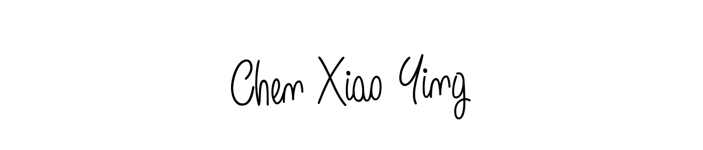 You should practise on your own different ways (Angelique-Rose-font-FFP) to write your name (Chen Xiao Ying) in signature. don't let someone else do it for you. Chen Xiao Ying signature style 5 images and pictures png