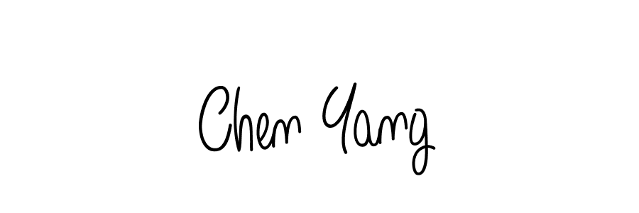 Use a signature maker to create a handwritten signature online. With this signature software, you can design (Angelique-Rose-font-FFP) your own signature for name Chen Yang. Chen Yang signature style 5 images and pictures png