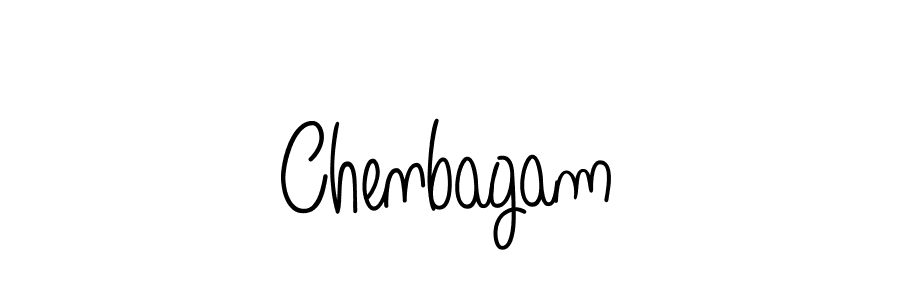 Use a signature maker to create a handwritten signature online. With this signature software, you can design (Angelique-Rose-font-FFP) your own signature for name Chenbagam. Chenbagam signature style 5 images and pictures png
