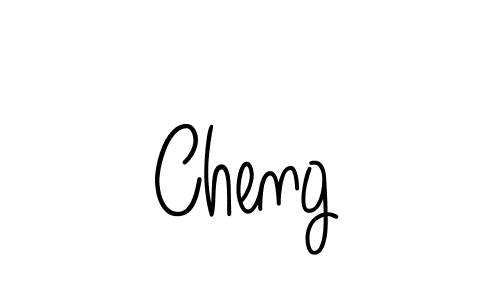 Make a beautiful signature design for name Cheng. With this signature (Angelique-Rose-font-FFP) style, you can create a handwritten signature for free. Cheng signature style 5 images and pictures png