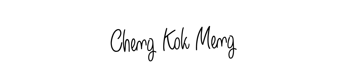 How to Draw Cheng Kok Meng signature style? Angelique-Rose-font-FFP is a latest design signature styles for name Cheng Kok Meng. Cheng Kok Meng signature style 5 images and pictures png