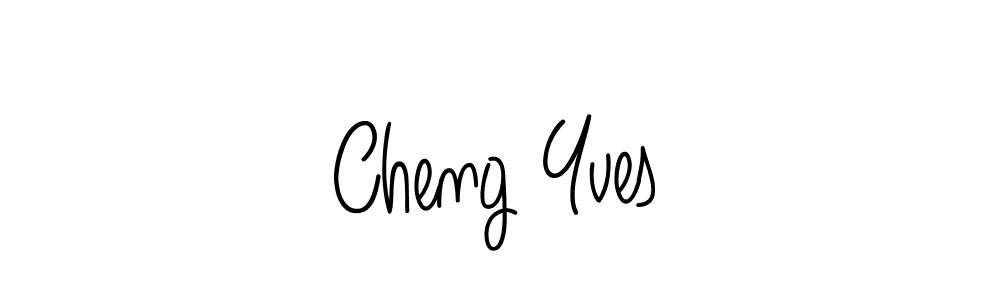 How to make Cheng Yves name signature. Use Angelique-Rose-font-FFP style for creating short signs online. This is the latest handwritten sign. Cheng Yves signature style 5 images and pictures png
