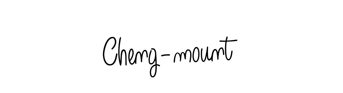 Make a beautiful signature design for name Cheng-mount. With this signature (Angelique-Rose-font-FFP) style, you can create a handwritten signature for free. Cheng-mount signature style 5 images and pictures png