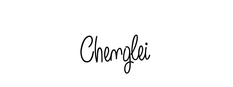 You should practise on your own different ways (Angelique-Rose-font-FFP) to write your name (Chenglei) in signature. don't let someone else do it for you. Chenglei signature style 5 images and pictures png