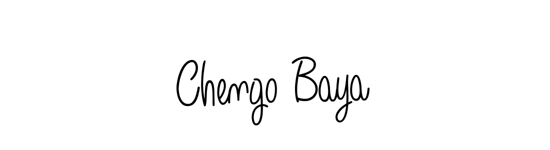 How to make Chengo Baya name signature. Use Angelique-Rose-font-FFP style for creating short signs online. This is the latest handwritten sign. Chengo Baya signature style 5 images and pictures png