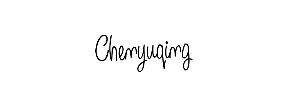 You should practise on your own different ways (Angelique-Rose-font-FFP) to write your name (Chenyuqing) in signature. don't let someone else do it for you. Chenyuqing signature style 5 images and pictures png