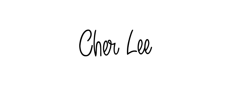 How to make Cher Lee name signature. Use Angelique-Rose-font-FFP style for creating short signs online. This is the latest handwritten sign. Cher Lee signature style 5 images and pictures png