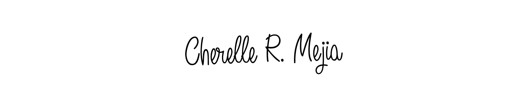 Make a beautiful signature design for name Cherelle R. Mejia. With this signature (Angelique-Rose-font-FFP) style, you can create a handwritten signature for free. Cherelle R. Mejia signature style 5 images and pictures png