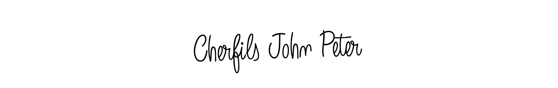 Use a signature maker to create a handwritten signature online. With this signature software, you can design (Angelique-Rose-font-FFP) your own signature for name Cherfils John Peter. Cherfils John Peter signature style 5 images and pictures png