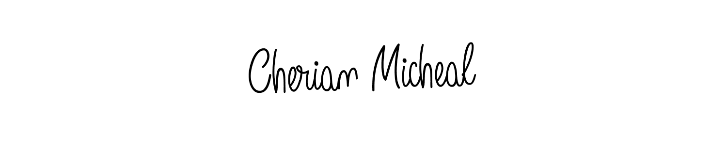 Create a beautiful signature design for name Cherian Micheal. With this signature (Angelique-Rose-font-FFP) fonts, you can make a handwritten signature for free. Cherian Micheal signature style 5 images and pictures png