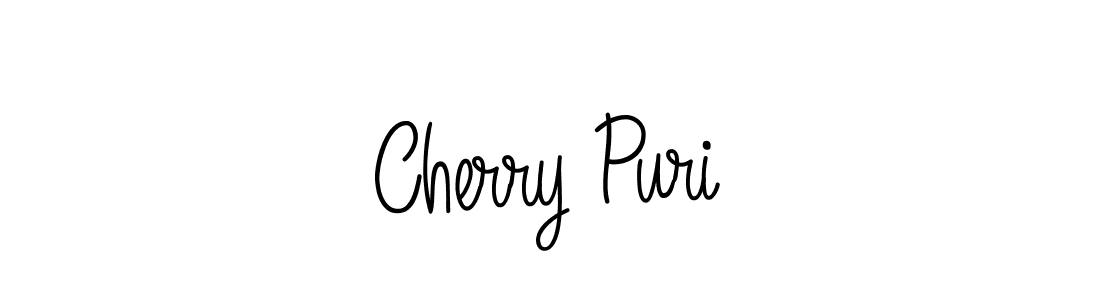 Make a beautiful signature design for name Cherry Puri. With this signature (Angelique-Rose-font-FFP) style, you can create a handwritten signature for free. Cherry Puri signature style 5 images and pictures png