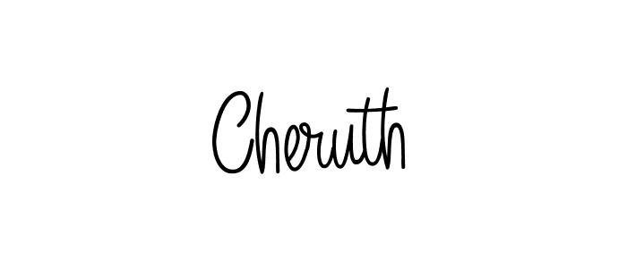 Design your own signature with our free online signature maker. With this signature software, you can create a handwritten (Angelique-Rose-font-FFP) signature for name Cheruth. Cheruth signature style 5 images and pictures png