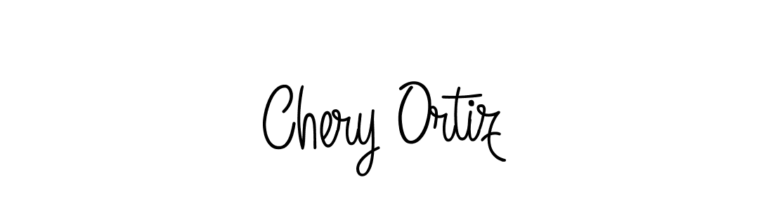 Design your own signature with our free online signature maker. With this signature software, you can create a handwritten (Angelique-Rose-font-FFP) signature for name Chery Ortiz. Chery Ortiz signature style 5 images and pictures png