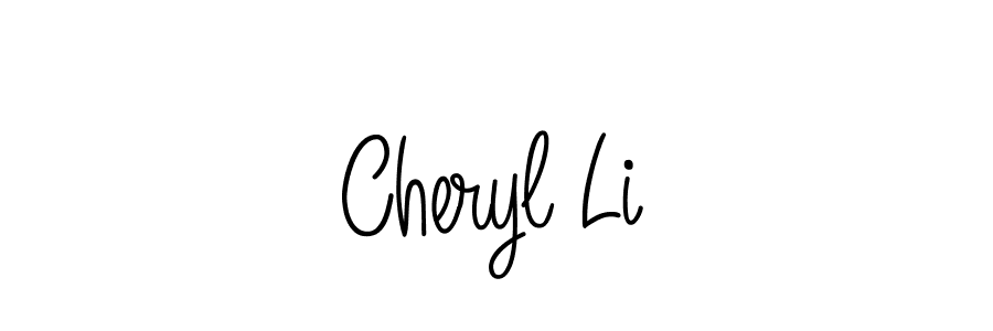 How to make Cheryl Li name signature. Use Angelique-Rose-font-FFP style for creating short signs online. This is the latest handwritten sign. Cheryl Li signature style 5 images and pictures png