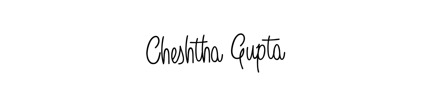 Use a signature maker to create a handwritten signature online. With this signature software, you can design (Angelique-Rose-font-FFP) your own signature for name Cheshtha Gupta. Cheshtha Gupta signature style 5 images and pictures png