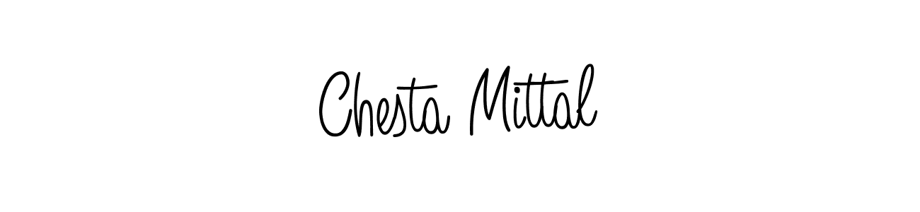 Design your own signature with our free online signature maker. With this signature software, you can create a handwritten (Angelique-Rose-font-FFP) signature for name Chesta Mittal. Chesta Mittal signature style 5 images and pictures png