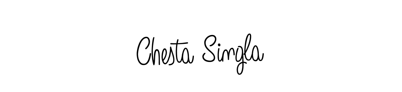 Angelique-Rose-font-FFP is a professional signature style that is perfect for those who want to add a touch of class to their signature. It is also a great choice for those who want to make their signature more unique. Get Chesta Singla name to fancy signature for free. Chesta Singla signature style 5 images and pictures png