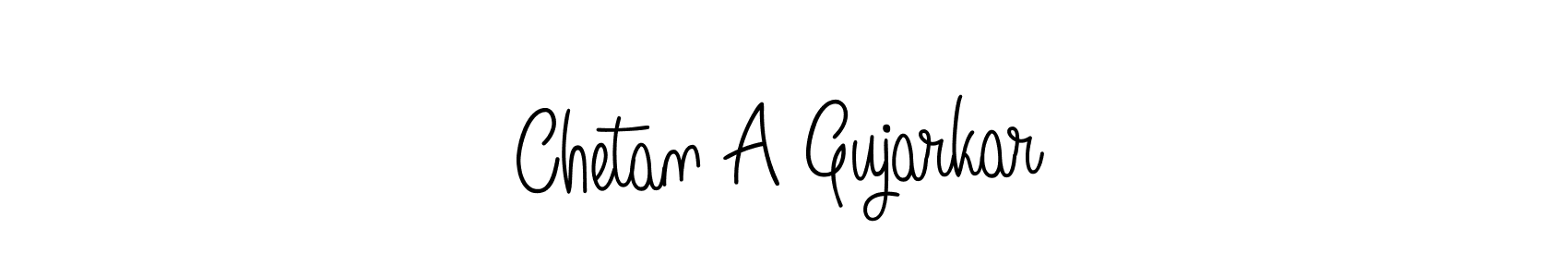 The best way (Angelique-Rose-font-FFP) to make a short signature is to pick only two or three words in your name. The name Chetan A Gujarkar include a total of six letters. For converting this name. Chetan A Gujarkar signature style 5 images and pictures png