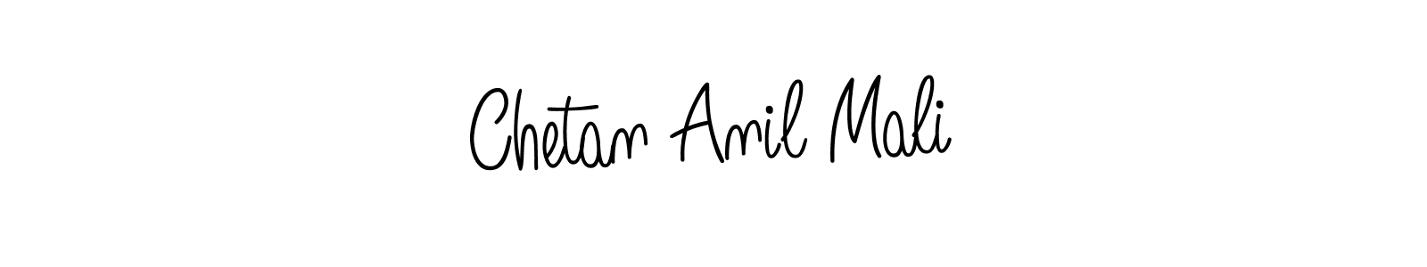 Make a beautiful signature design for name Chetan Anil Mali. With this signature (Angelique-Rose-font-FFP) style, you can create a handwritten signature for free. Chetan Anil Mali signature style 5 images and pictures png