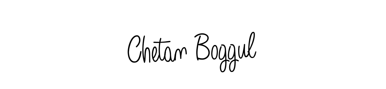 You should practise on your own different ways (Angelique-Rose-font-FFP) to write your name (Chetan Boggul) in signature. don't let someone else do it for you. Chetan Boggul signature style 5 images and pictures png