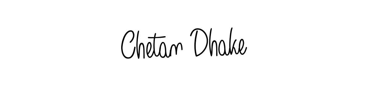 The best way (Angelique-Rose-font-FFP) to make a short signature is to pick only two or three words in your name. The name Chetan Dhake include a total of six letters. For converting this name. Chetan Dhake signature style 5 images and pictures png