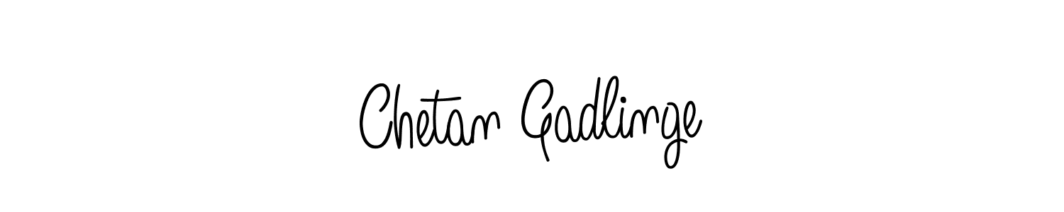 Use a signature maker to create a handwritten signature online. With this signature software, you can design (Angelique-Rose-font-FFP) your own signature for name Chetan Gadlinge. Chetan Gadlinge signature style 5 images and pictures png