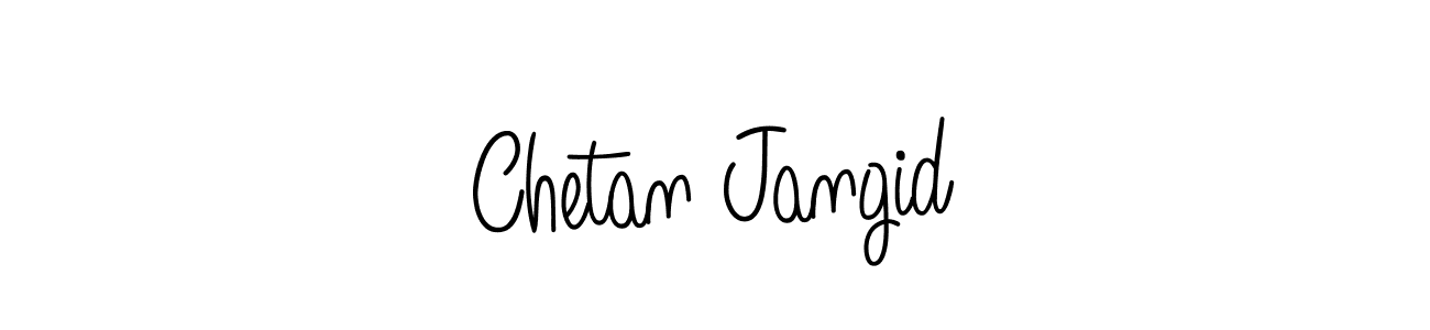 You should practise on your own different ways (Angelique-Rose-font-FFP) to write your name (Chetan Jangid) in signature. don't let someone else do it for you. Chetan Jangid signature style 5 images and pictures png