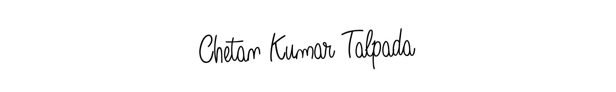 Use a signature maker to create a handwritten signature online. With this signature software, you can design (Angelique-Rose-font-FFP) your own signature for name Chetan Kumar Talpada. Chetan Kumar Talpada signature style 5 images and pictures png
