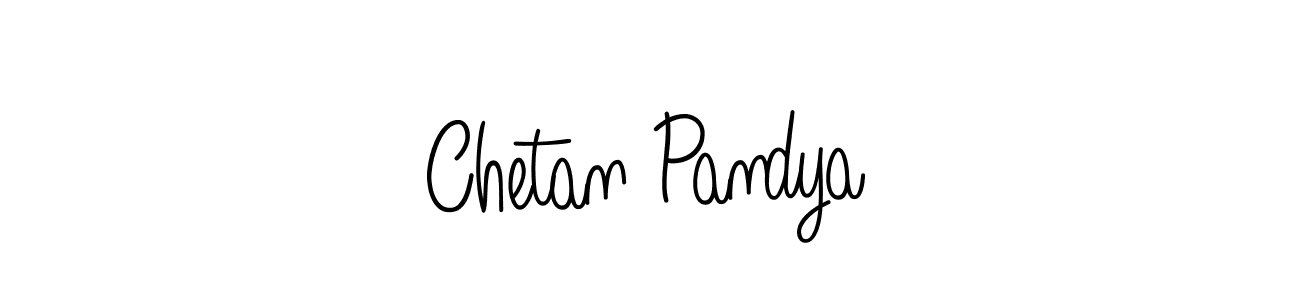 You should practise on your own different ways (Angelique-Rose-font-FFP) to write your name (Chetan Pandya) in signature. don't let someone else do it for you. Chetan Pandya signature style 5 images and pictures png