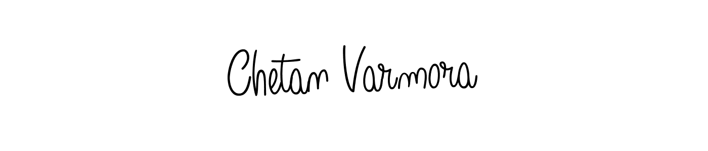 Chetan Varmora stylish signature style. Best Handwritten Sign (Angelique-Rose-font-FFP) for my name. Handwritten Signature Collection Ideas for my name Chetan Varmora. Chetan Varmora signature style 5 images and pictures png