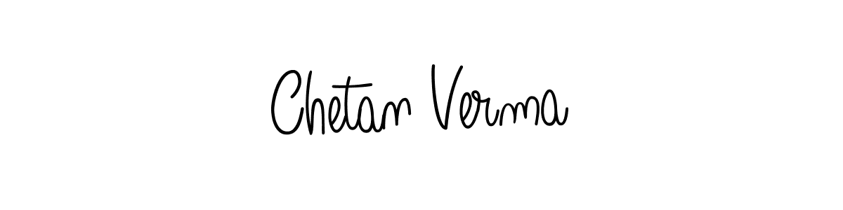 Make a beautiful signature design for name Chetan Verma. With this signature (Angelique-Rose-font-FFP) style, you can create a handwritten signature for free. Chetan Verma signature style 5 images and pictures png