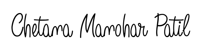 Design your own signature with our free online signature maker. With this signature software, you can create a handwritten (Angelique-Rose-font-FFP) signature for name Chetana Manohar Patil. Chetana Manohar Patil signature style 5 images and pictures png