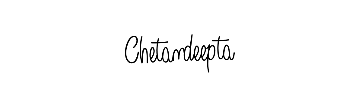 Use a signature maker to create a handwritten signature online. With this signature software, you can design (Angelique-Rose-font-FFP) your own signature for name Chetandeepta. Chetandeepta signature style 5 images and pictures png