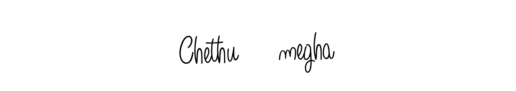 Make a beautiful signature design for name Chethu♥️megha. With this signature (Angelique-Rose-font-FFP) style, you can create a handwritten signature for free. Chethu♥️megha signature style 5 images and pictures png