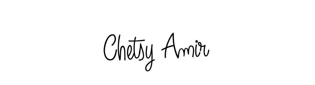 Chetsy Amir stylish signature style. Best Handwritten Sign (Angelique-Rose-font-FFP) for my name. Handwritten Signature Collection Ideas for my name Chetsy Amir. Chetsy Amir signature style 5 images and pictures png