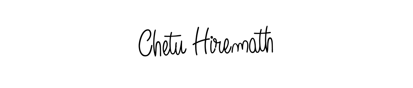 Design your own signature with our free online signature maker. With this signature software, you can create a handwritten (Angelique-Rose-font-FFP) signature for name Chetu Hiremath. Chetu Hiremath signature style 5 images and pictures png