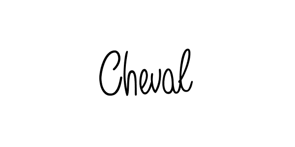 Cheval stylish signature style. Best Handwritten Sign (Angelique-Rose-font-FFP) for my name. Handwritten Signature Collection Ideas for my name Cheval. Cheval signature style 5 images and pictures png