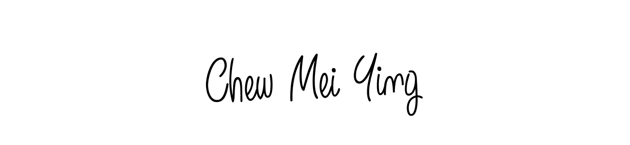 Use a signature maker to create a handwritten signature online. With this signature software, you can design (Angelique-Rose-font-FFP) your own signature for name Chew Mei Ying. Chew Mei Ying signature style 5 images and pictures png
