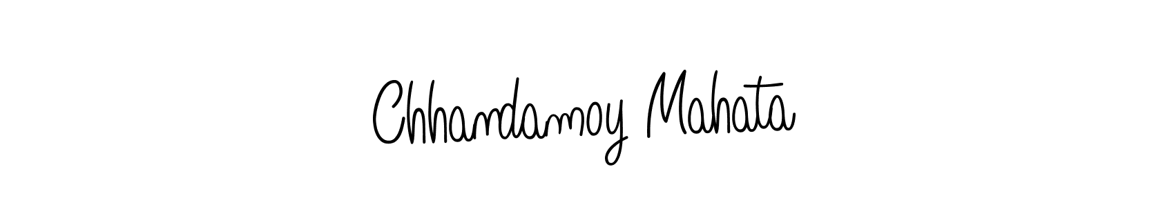 Make a beautiful signature design for name Chhandamoy Mahata. With this signature (Angelique-Rose-font-FFP) style, you can create a handwritten signature for free. Chhandamoy Mahata signature style 5 images and pictures png