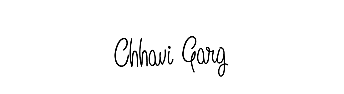 You should practise on your own different ways (Angelique-Rose-font-FFP) to write your name (Chhavi Garg) in signature. don't let someone else do it for you. Chhavi Garg signature style 5 images and pictures png