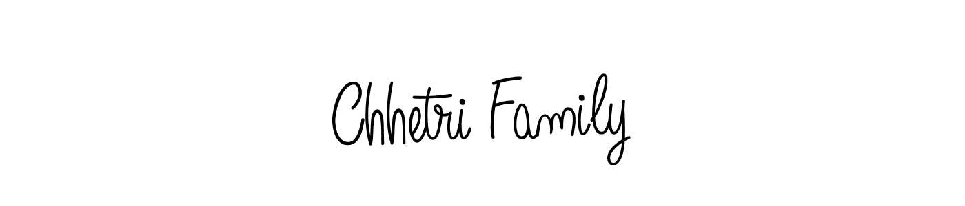 Use a signature maker to create a handwritten signature online. With this signature software, you can design (Angelique-Rose-font-FFP) your own signature for name Chhetri Family. Chhetri Family signature style 5 images and pictures png