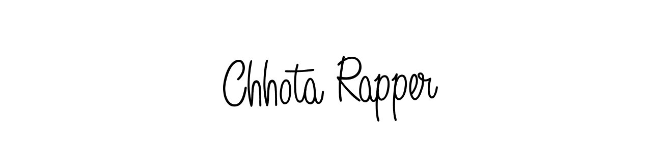 Design your own signature with our free online signature maker. With this signature software, you can create a handwritten (Angelique-Rose-font-FFP) signature for name Chhota Rapper. Chhota Rapper signature style 5 images and pictures png